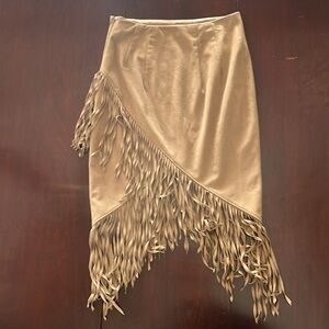 Express Faux Suede Fitted Boho Skirt, size 4!
